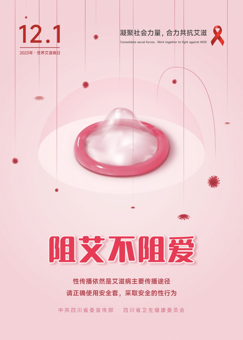 “預防艾滋病”宣傳海報